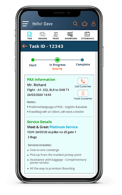 Airport Governance App Screen 02