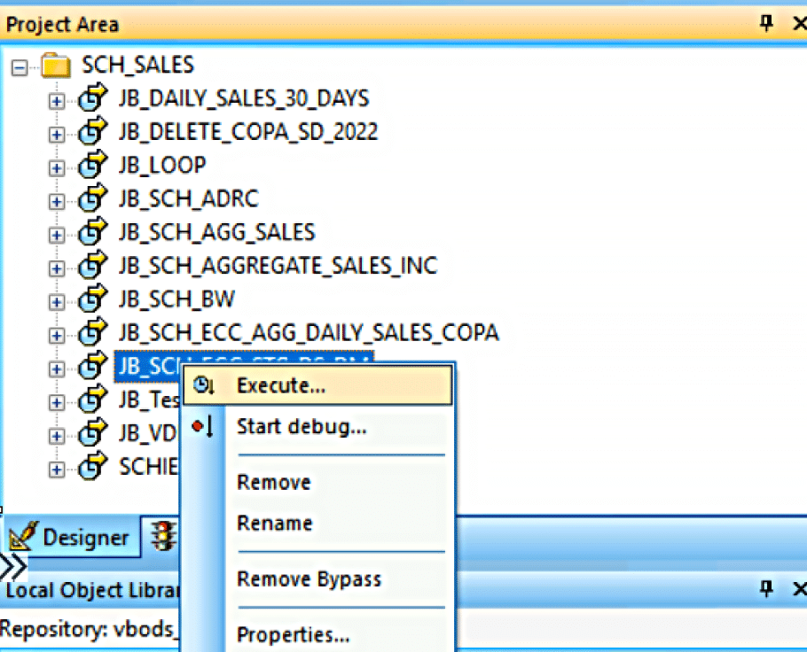 SAP BODS to SQL DBMS Data Integration 9